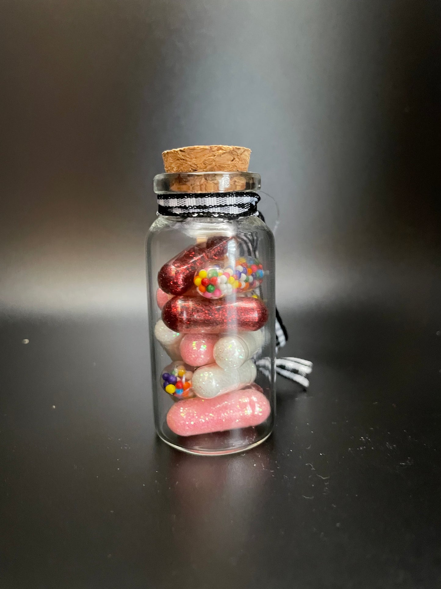Glitter/Sprinkles Medicine Capsule Ornament