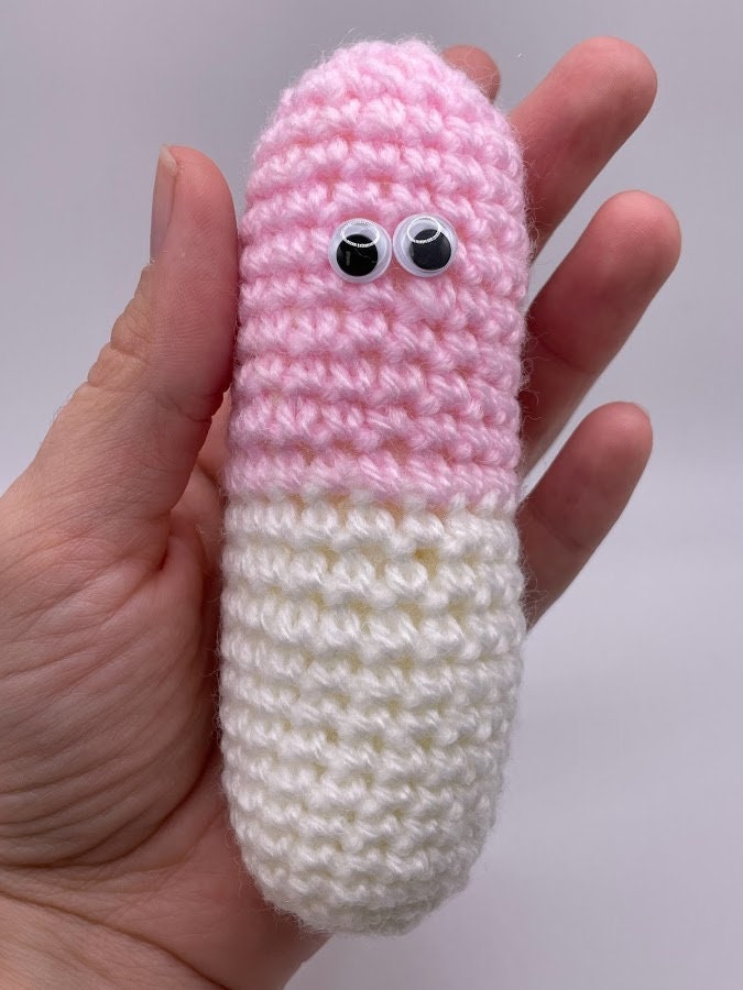 Crochet chill pill medicine capsule