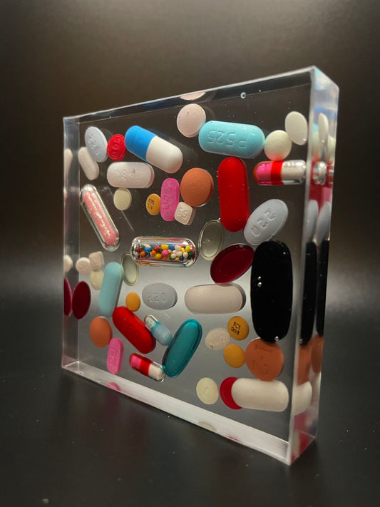 Resin Medicine Paperweight/Coaster