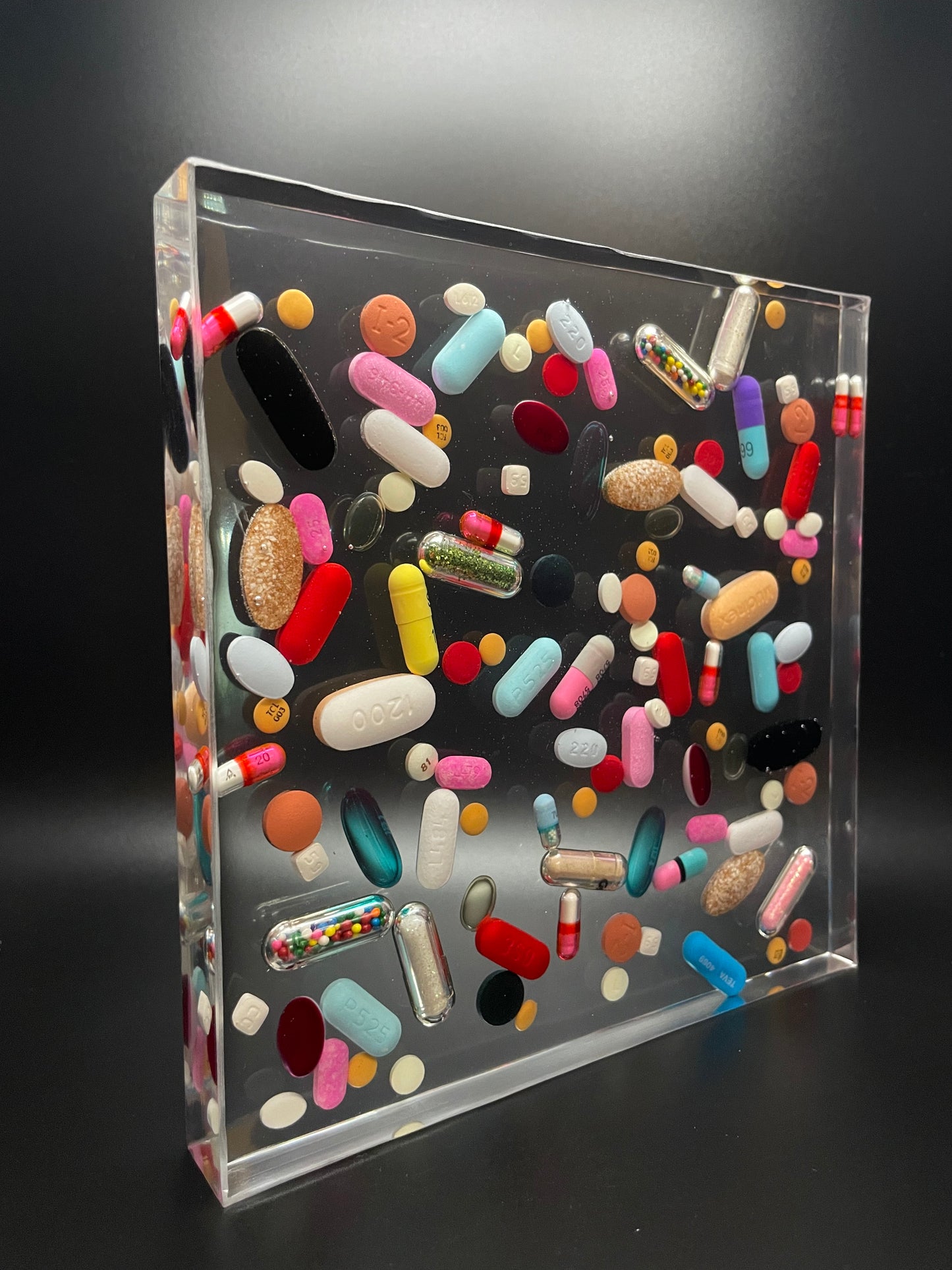 Resin Medicine Paperweight/Coaster