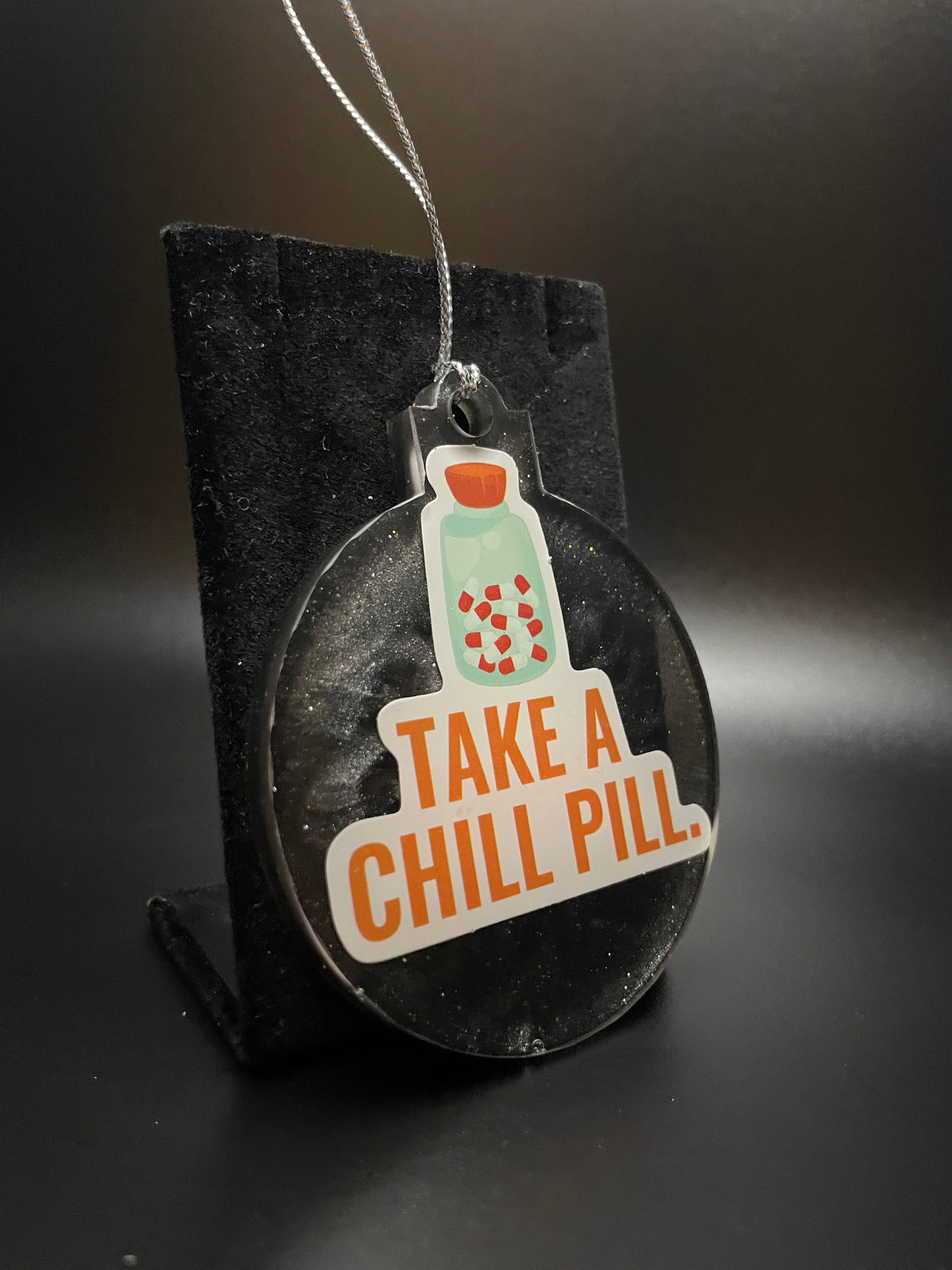 Resin Ornament - Chill Pills