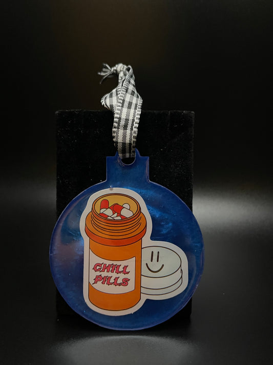 Resin Ornament - Chill Pills
