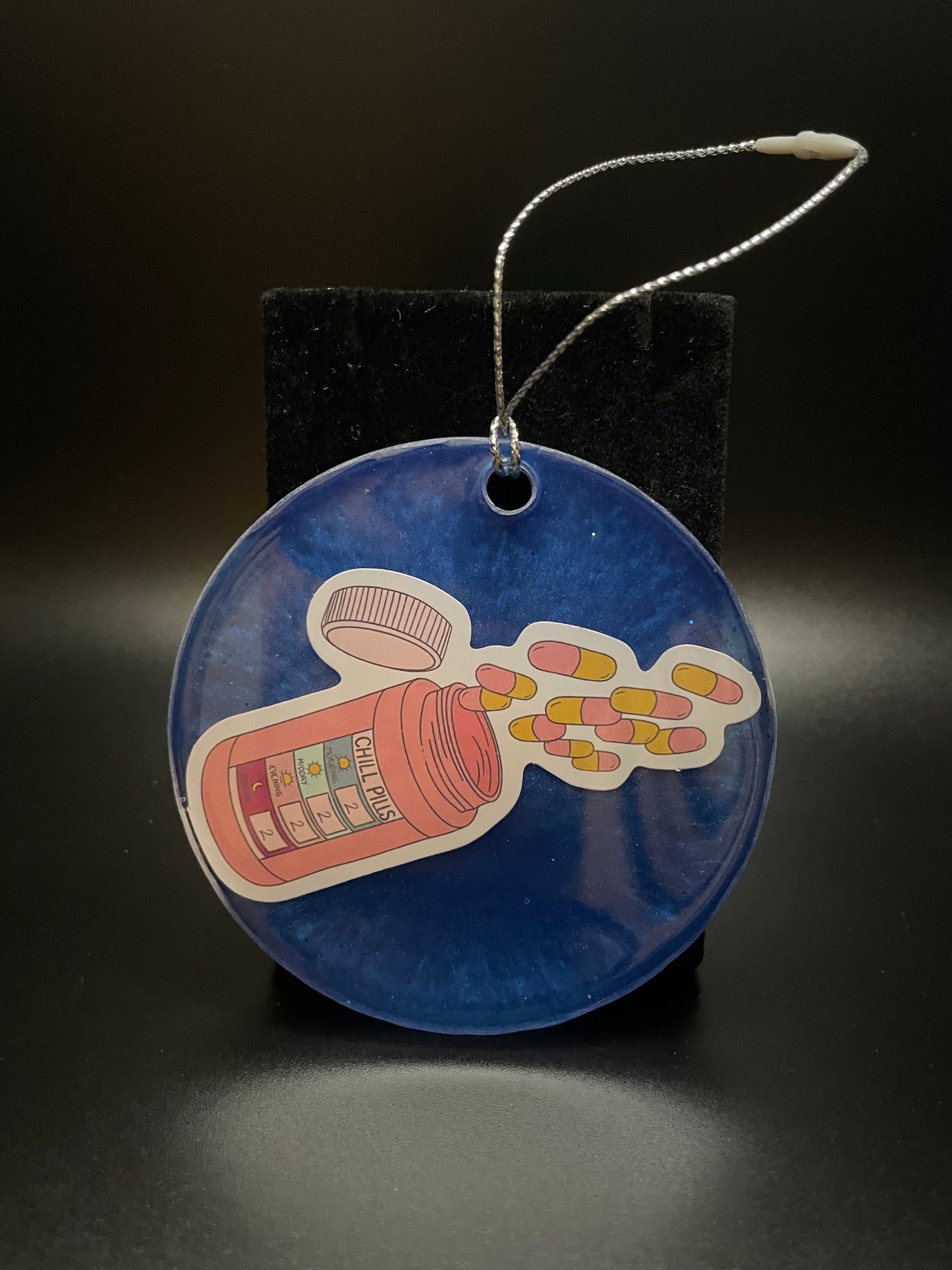 Resin Ornament - Chill Pills