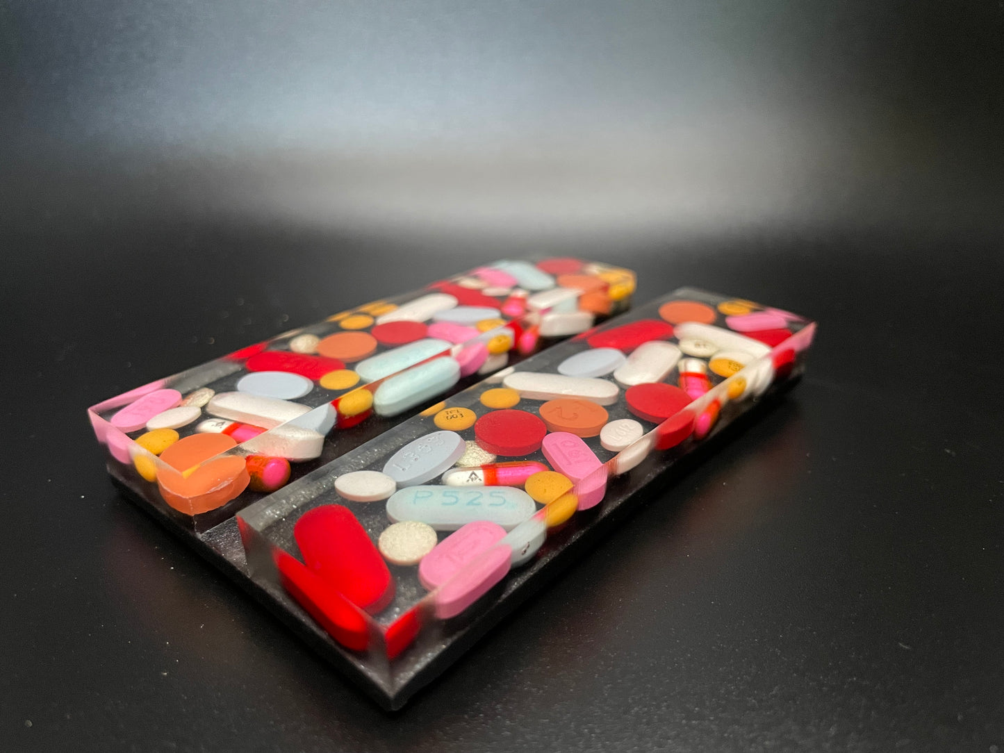 Square Resin Medicine Business Card Holder