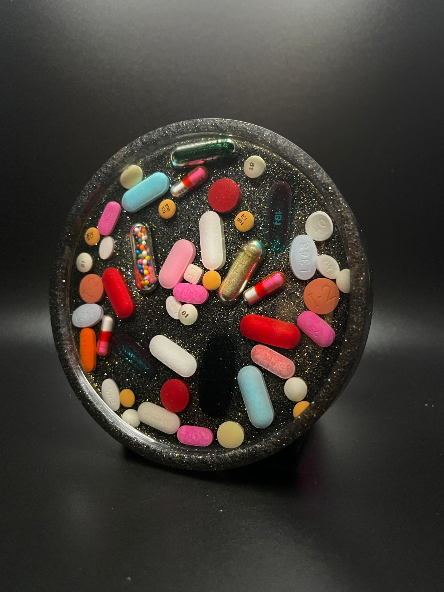 Round Resin Medicine Coaster
