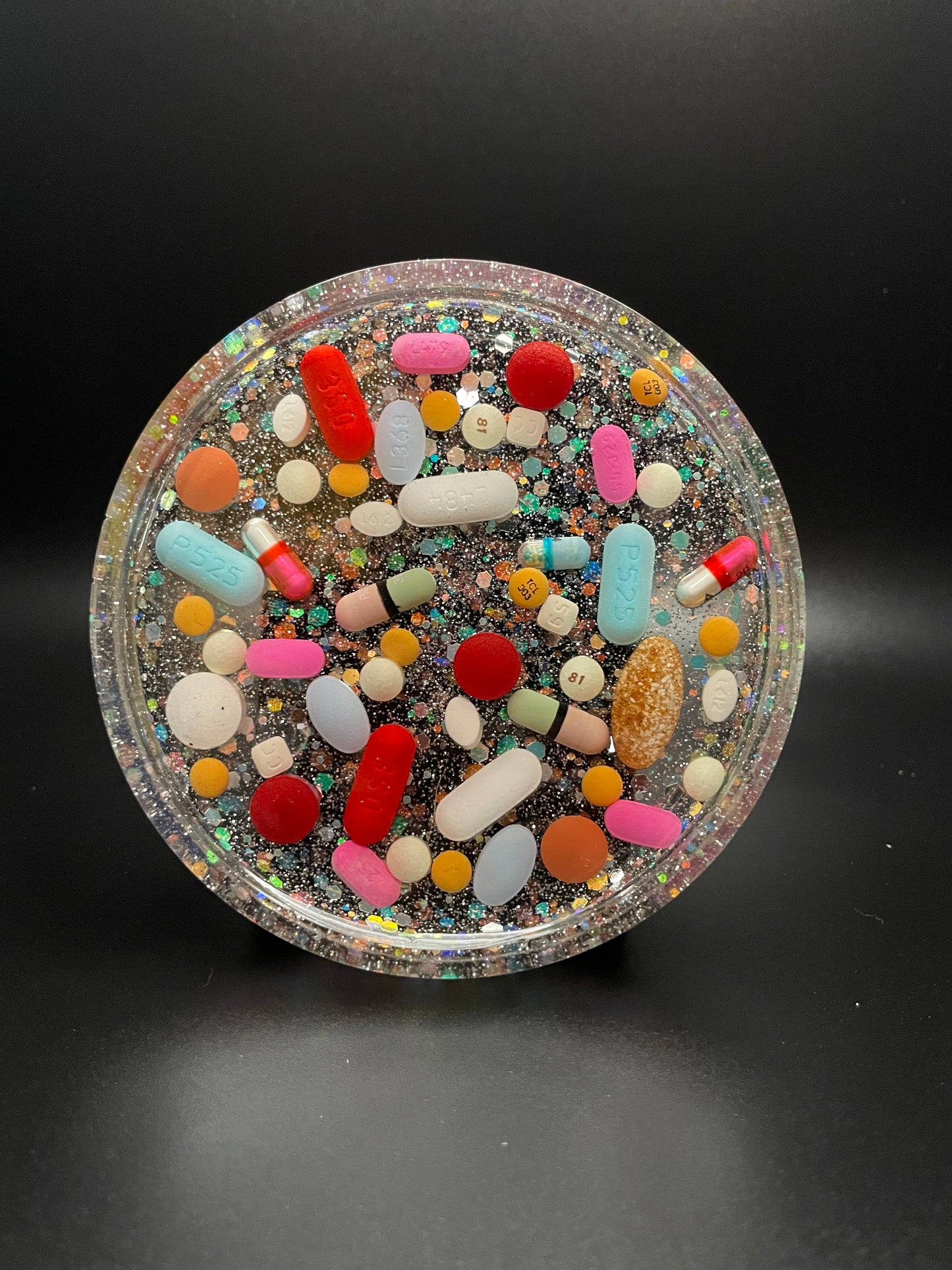 Round Resin Medicine Coaster