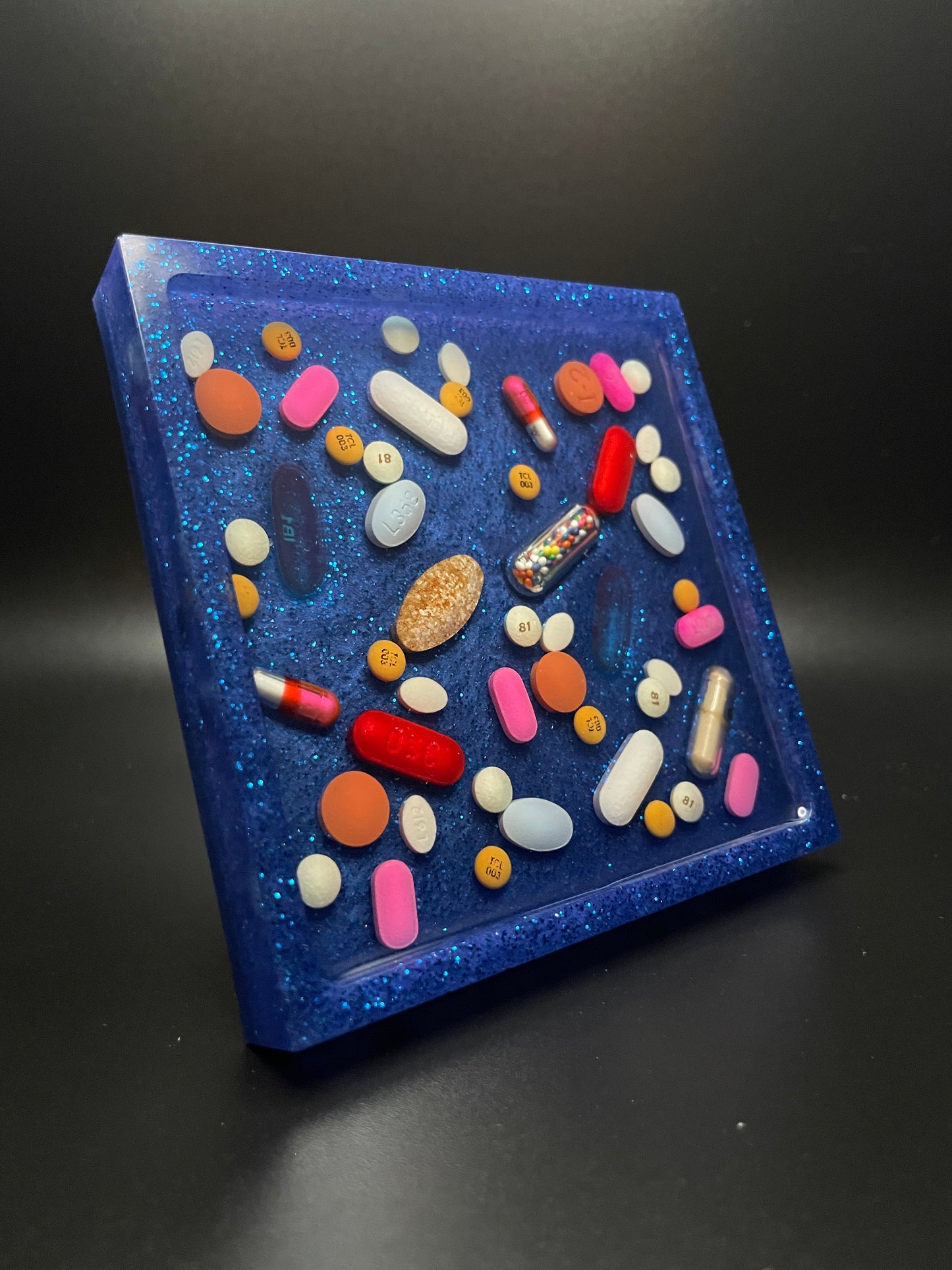 Resin Square Medicine Coaster