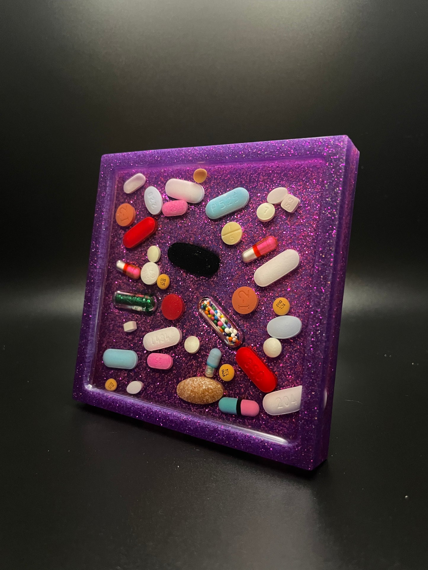 Resin Square Medicine Coaster