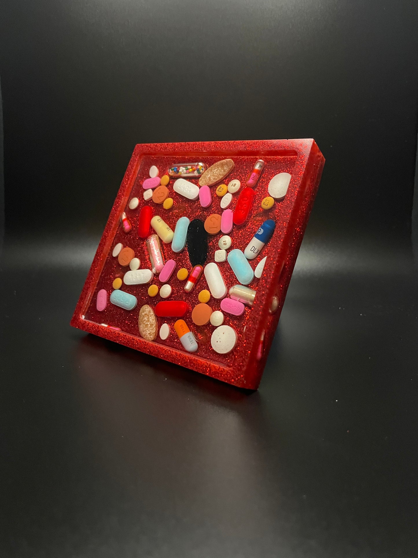 Resin Square Medicine Coaster