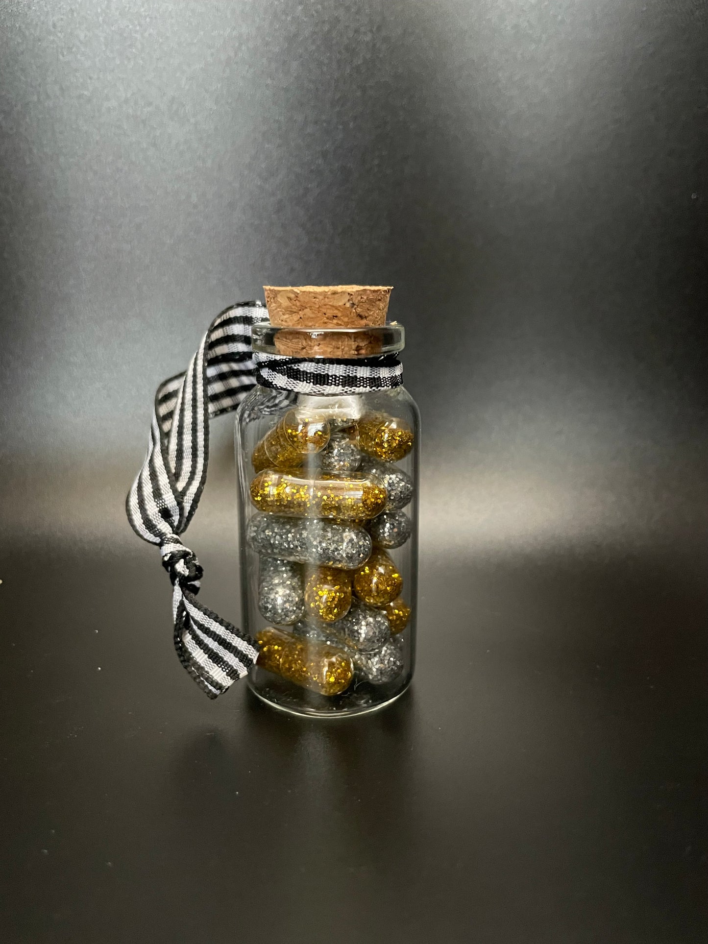 Glitter/Sprinkles Medicine Capsule Ornament