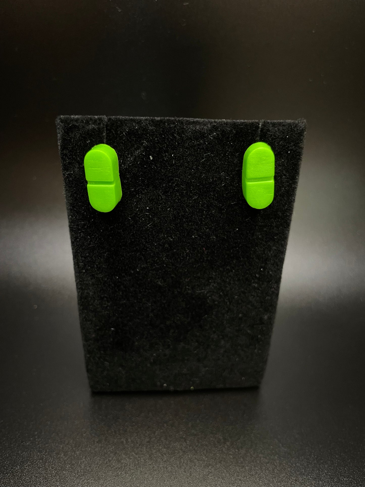 Oblong Tablet Stud Earrings