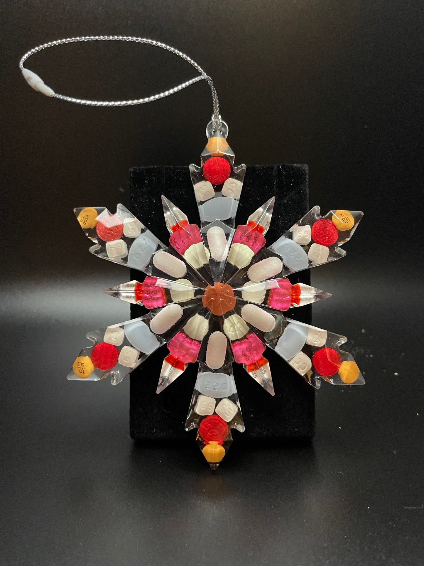 Snowflake Resin Medicine Ornament