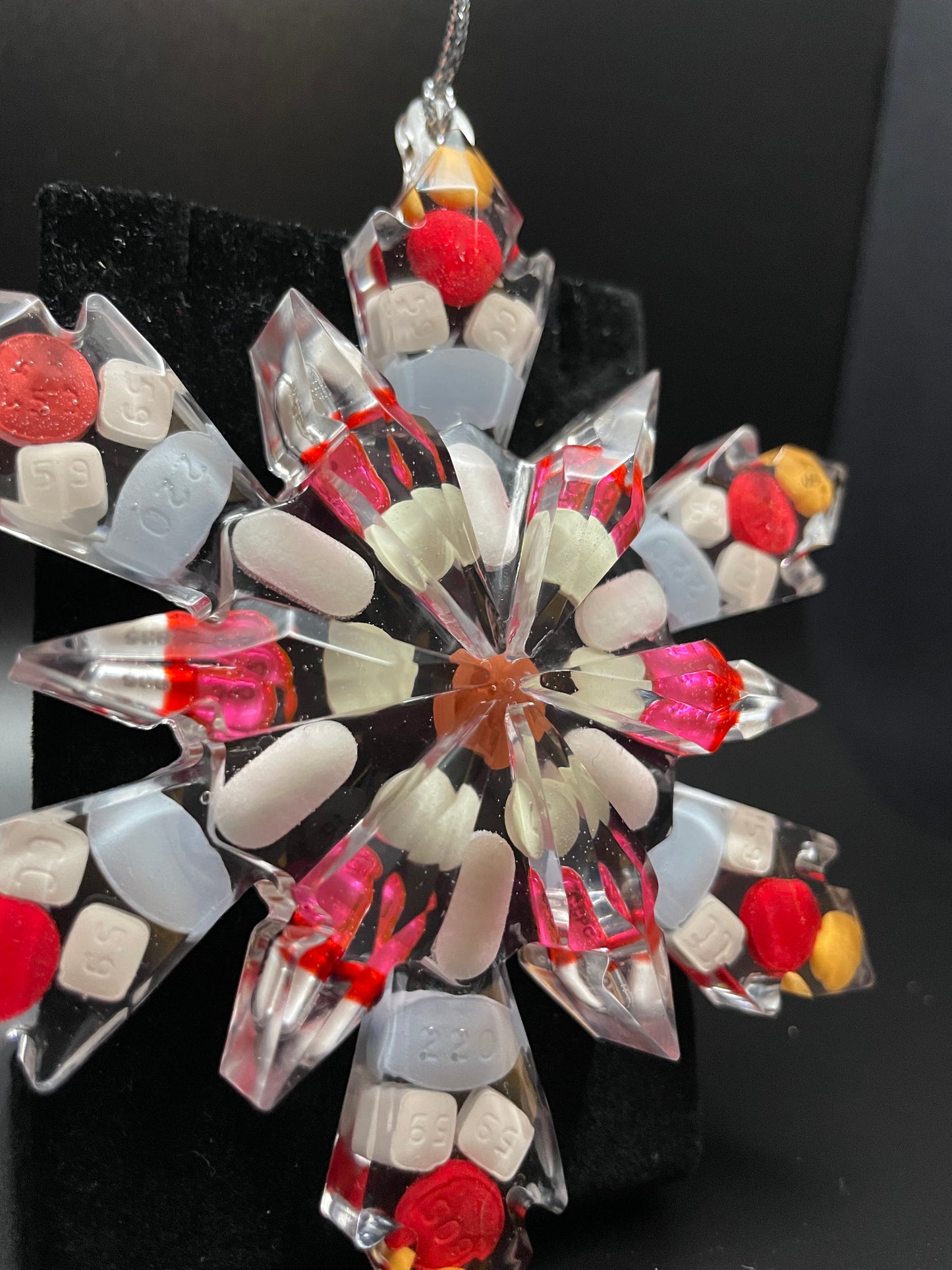 Snowflake Resin Medicine Ornament