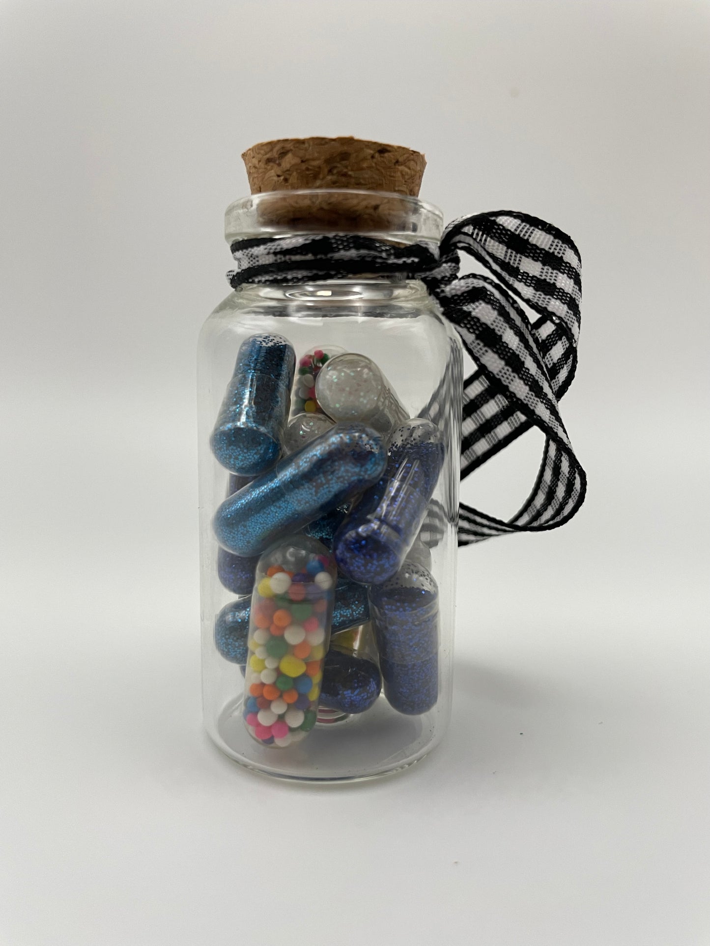Glitter/Sprinkles Medicine Capsule Ornament