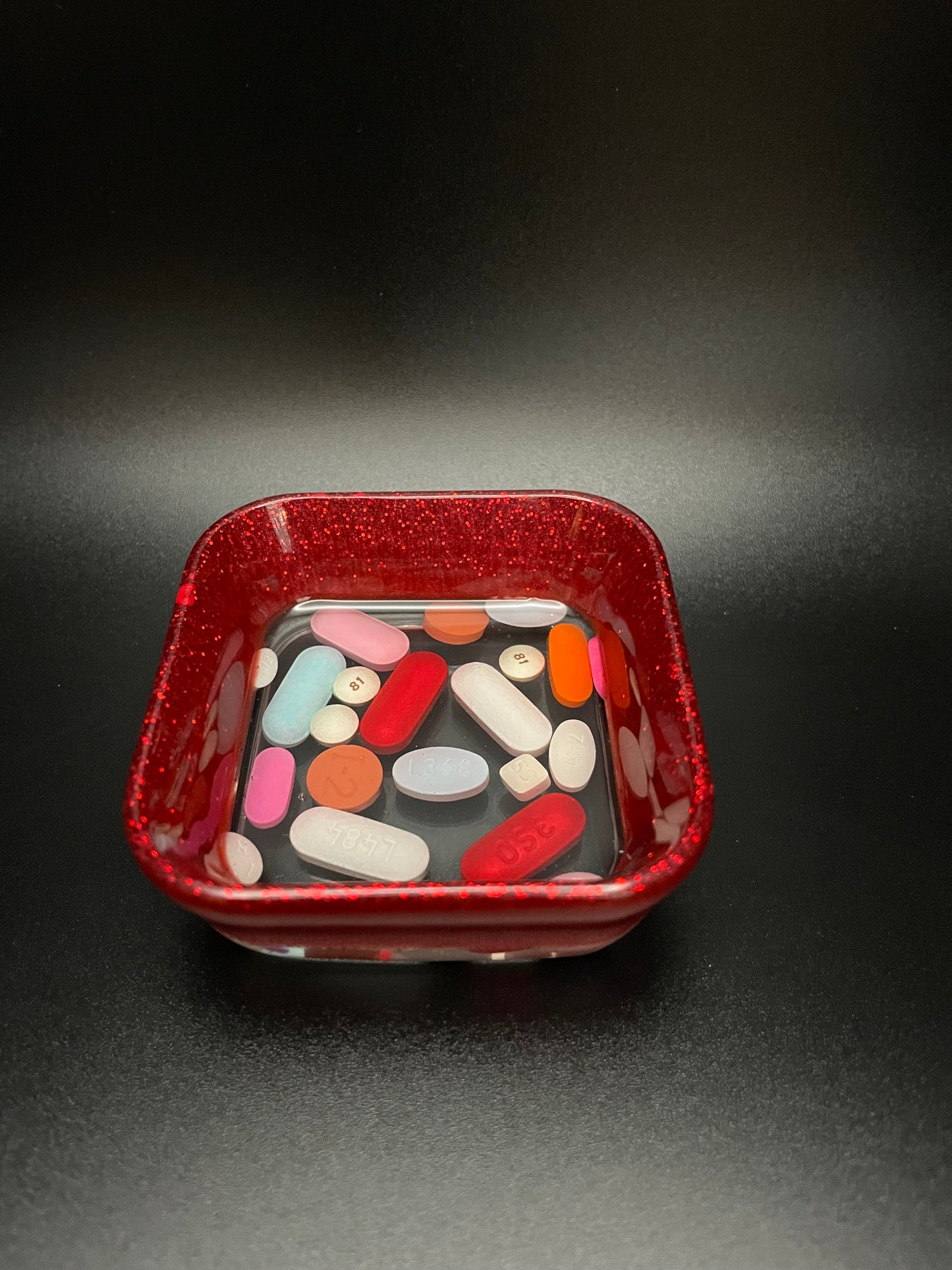 Square Resin Medicine Trinket Bowl
