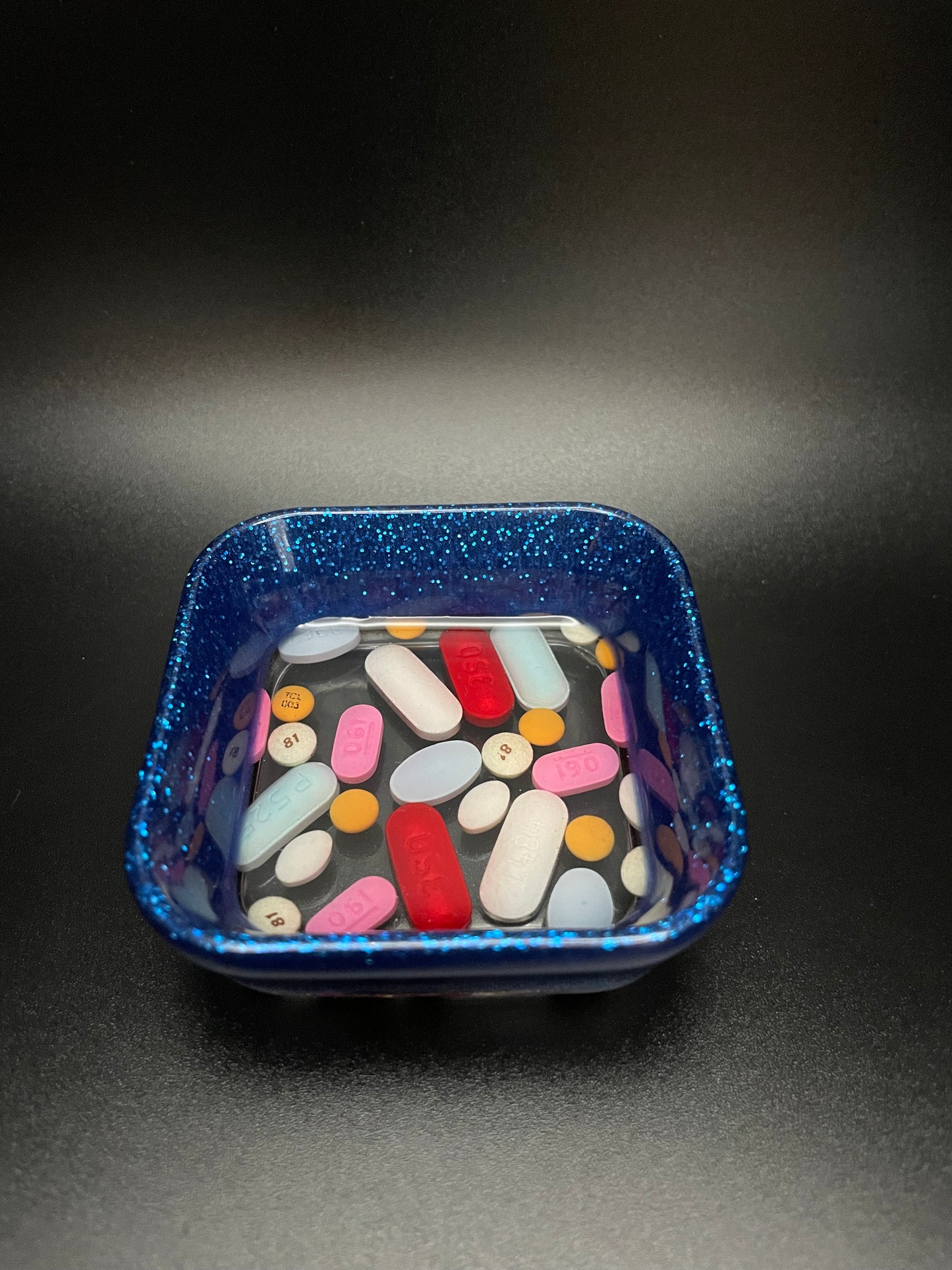 Square Resin Medicine Trinket Bowl