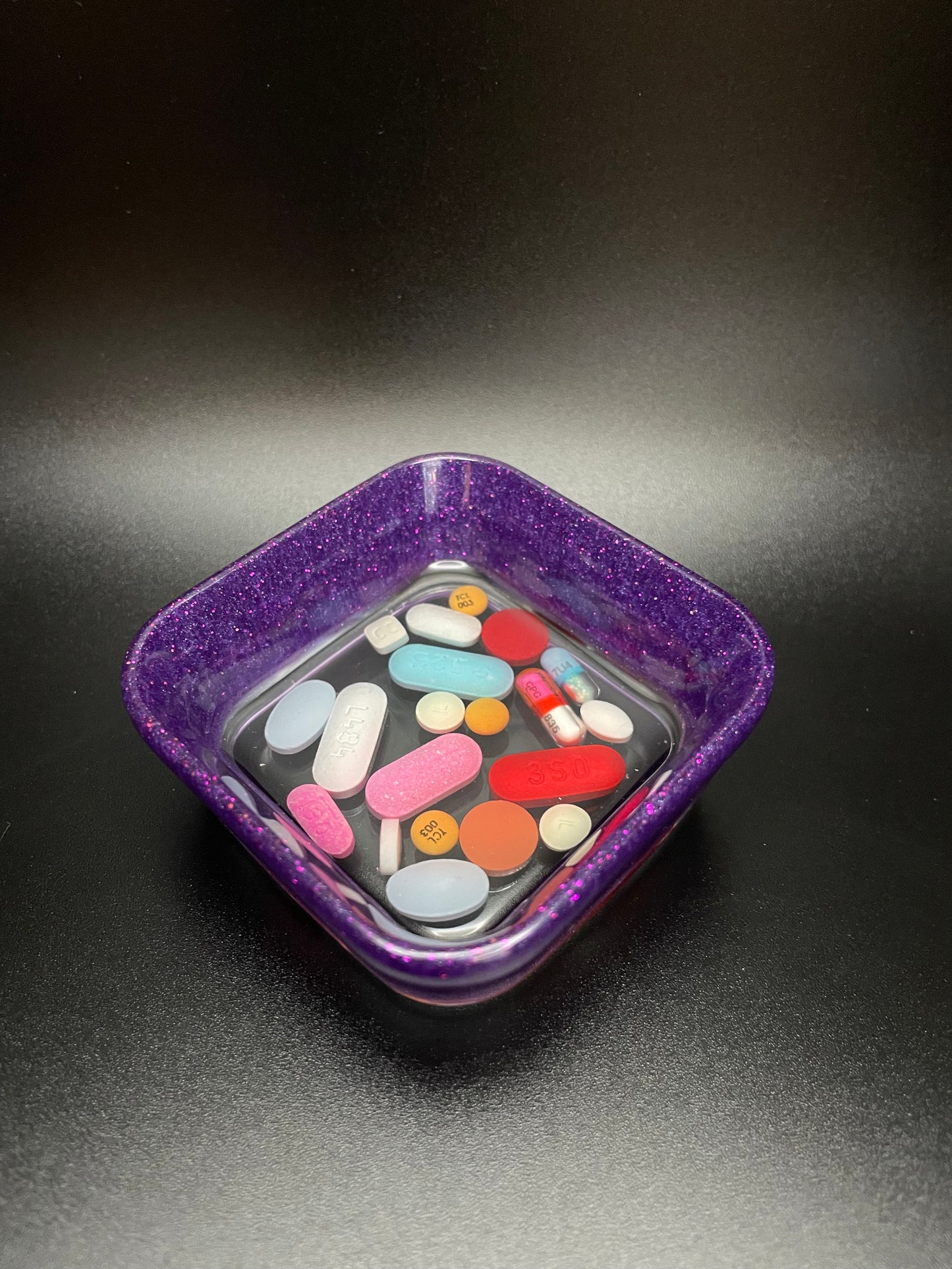 Square Resin Medicine Trinket Bowl