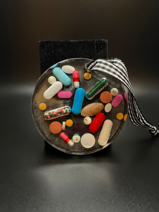 Round Resin Medicine Ornament