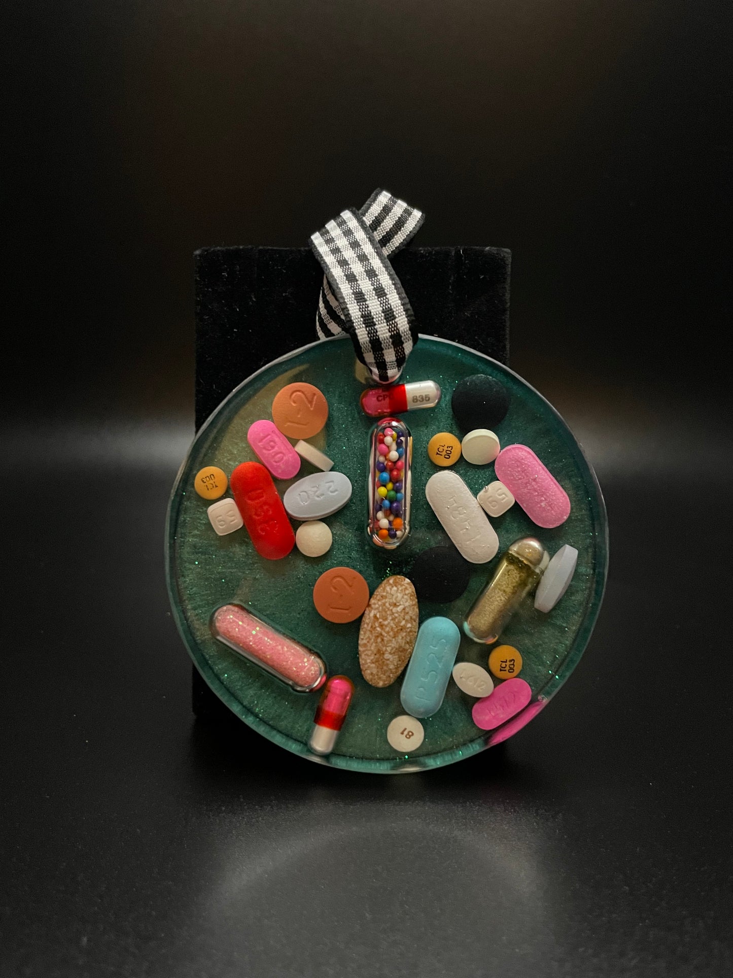 Round Resin Medicine Ornament