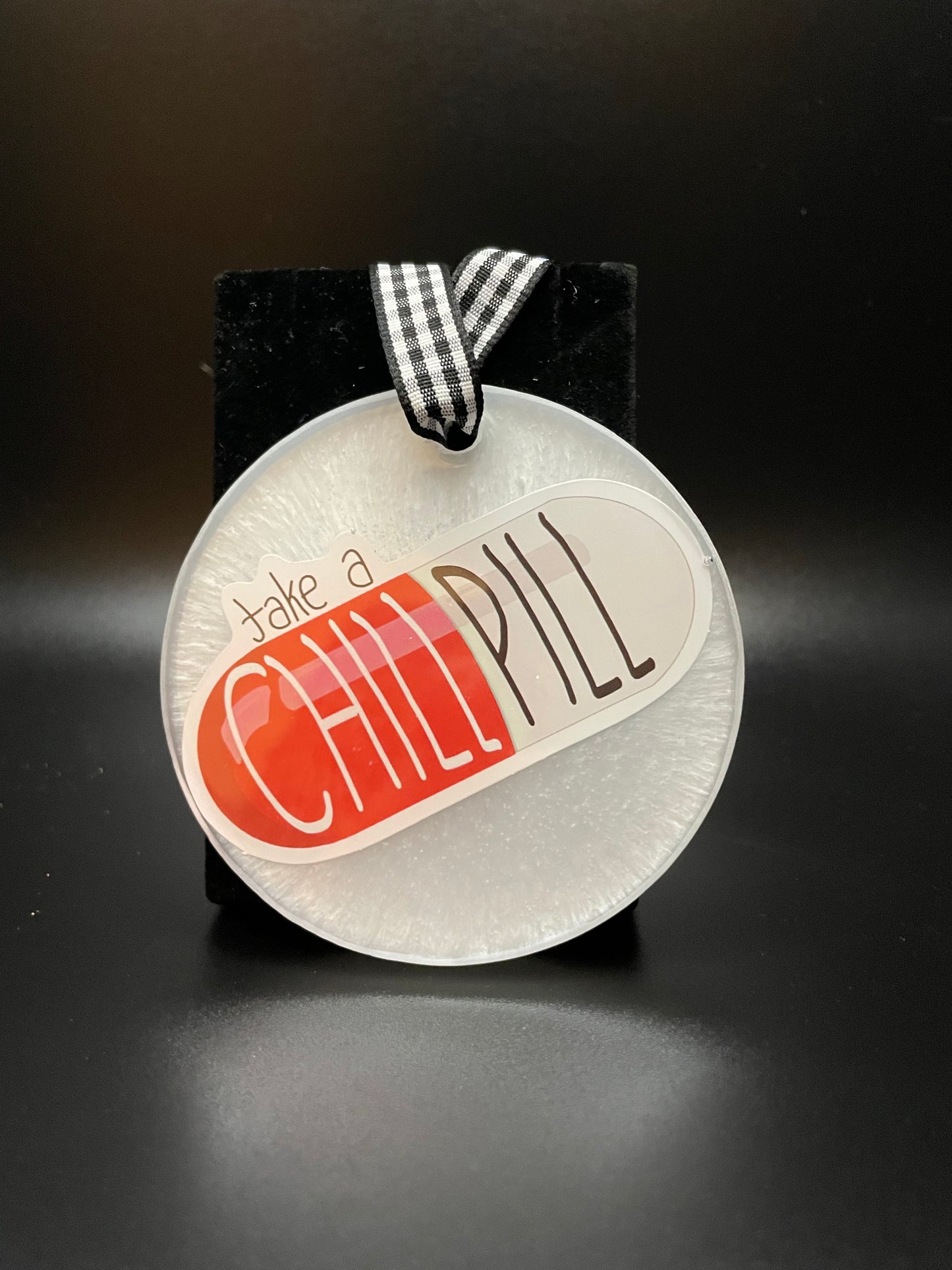 Resin Ornament - Chill Pills