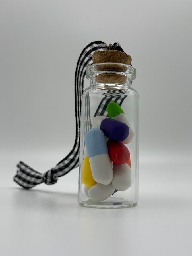 Medicine bottle ornament