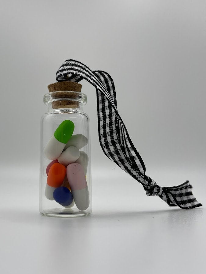 Medicine bottle ornament