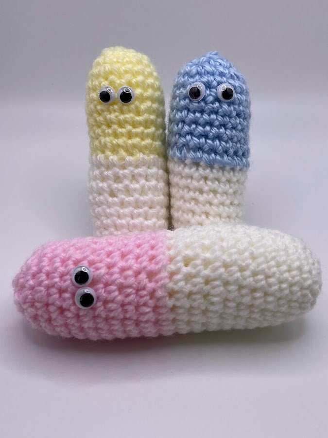 Crochet chill pill medicine capsule