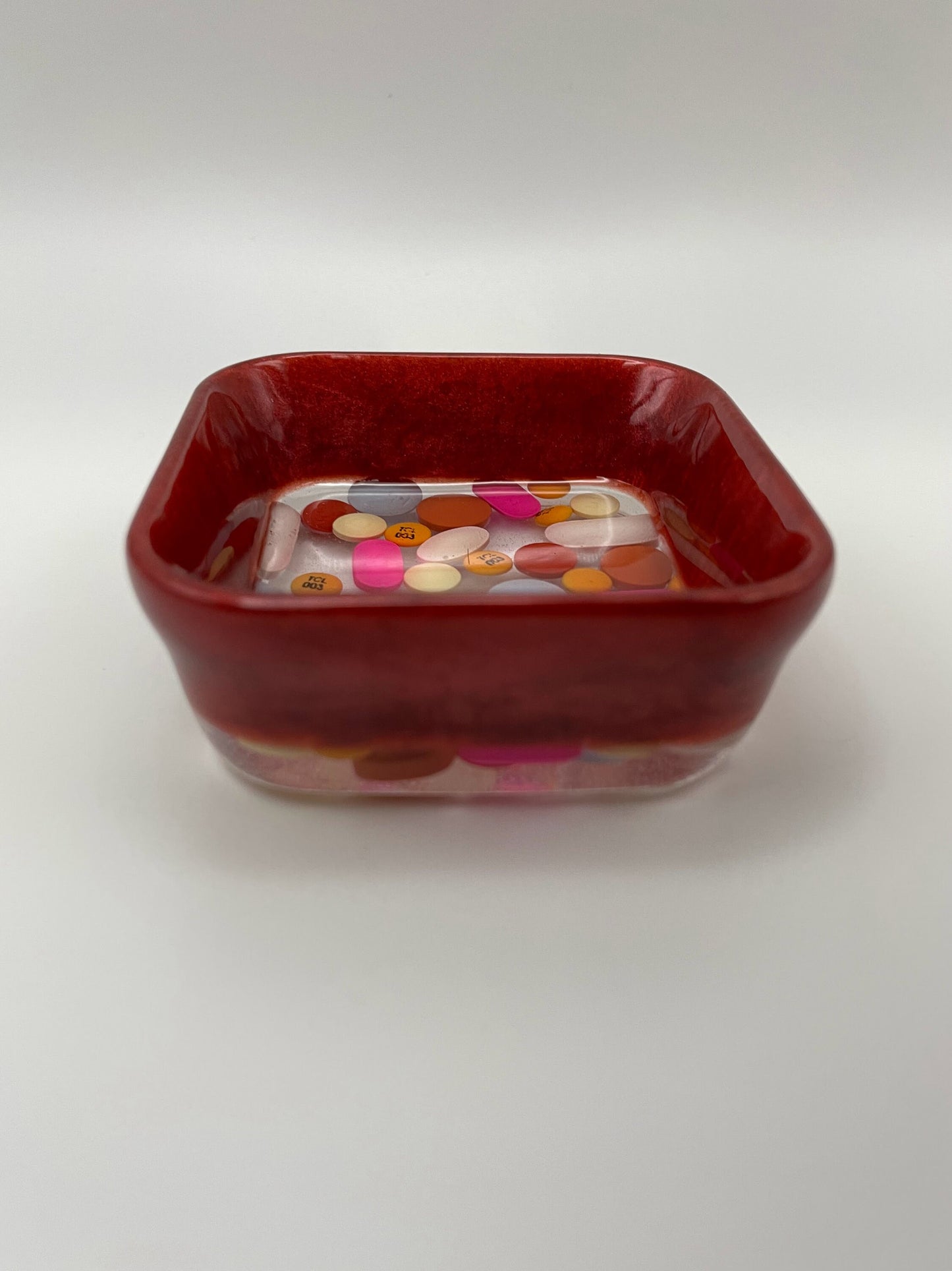 Resin medicine square trinket bowl